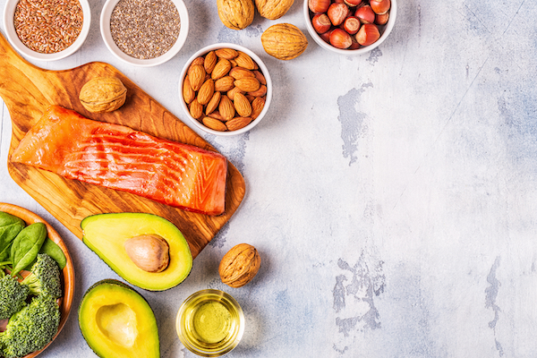 Animal,And,Vegetable,Sources,Of,Omega-3,Acids.,Balanced,Diet,Concept.