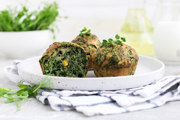 Snack,Muffins,With,Cheese,,Spinach,And,Corn.,Simple,And,Comfortable