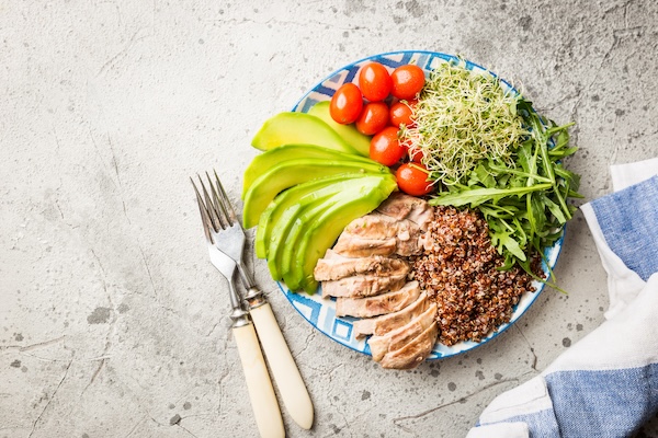 Balanced healthy food